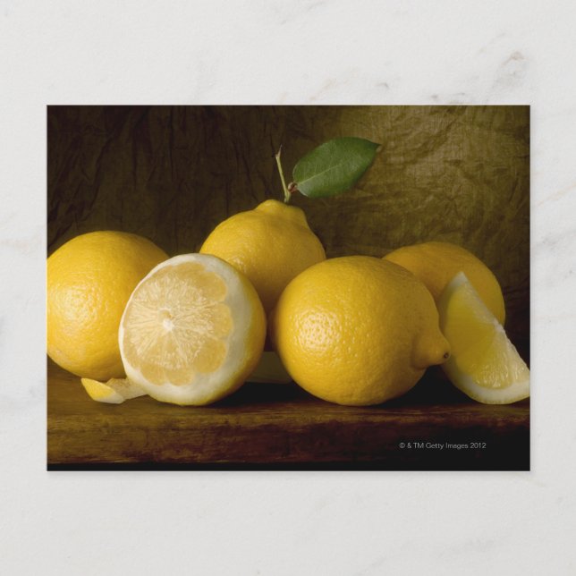Postal limones de madera (Anverso)
