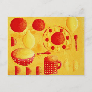 Postal Limones y Naranjas con Cuencos Pintura