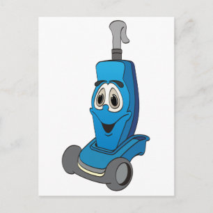 Postal Limpiador de vacío azul