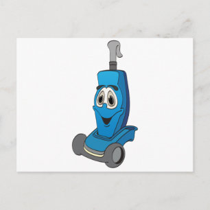 Postal Limpiador de vacío azul