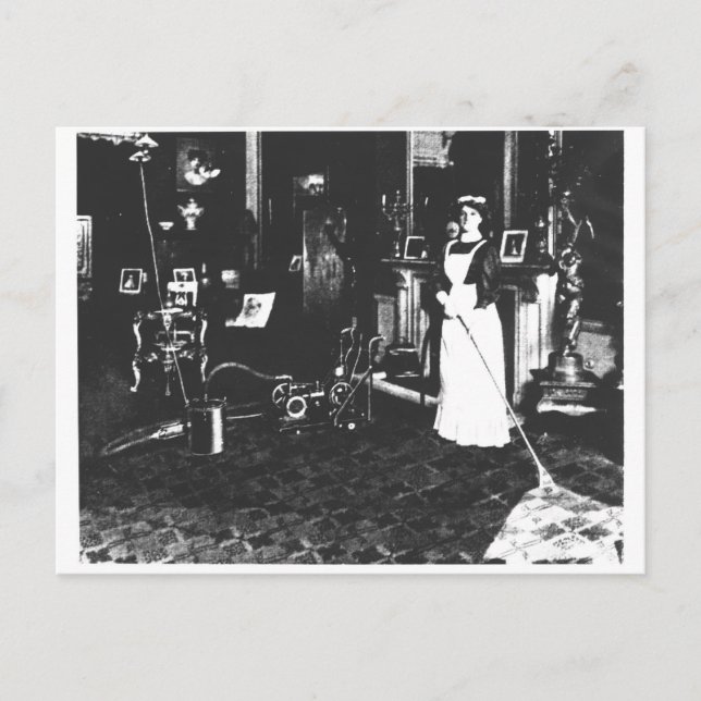 Postal Limpiador de vacío en el trabajo (Anverso)