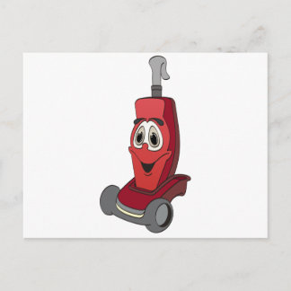 Postal Limpiador de vacío rojo