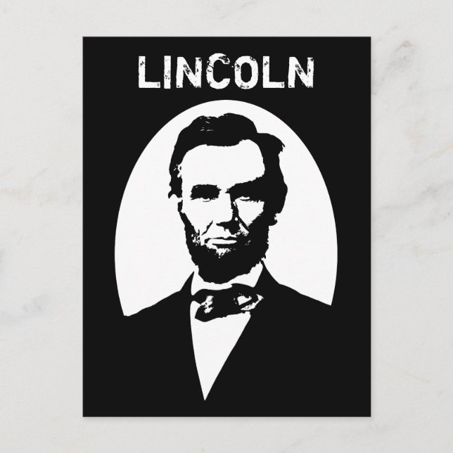 Postal Lincoln Black y White (Anverso)