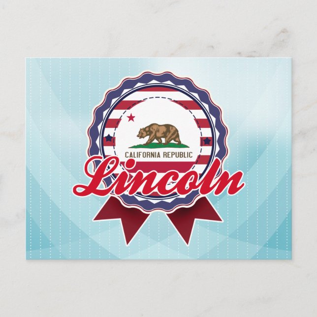 Postal Lincoln, CA (Anverso)