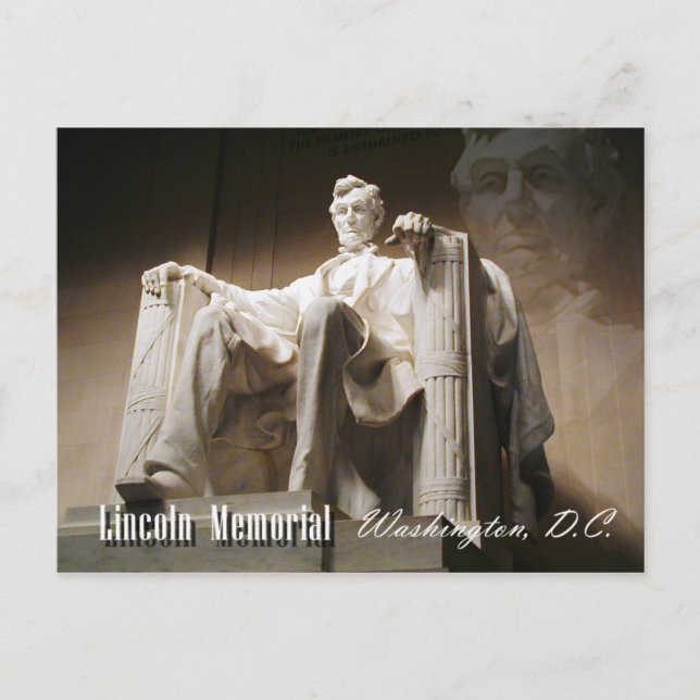 Postal Lincoln Memorial, Washington, D.C. (Anverso)