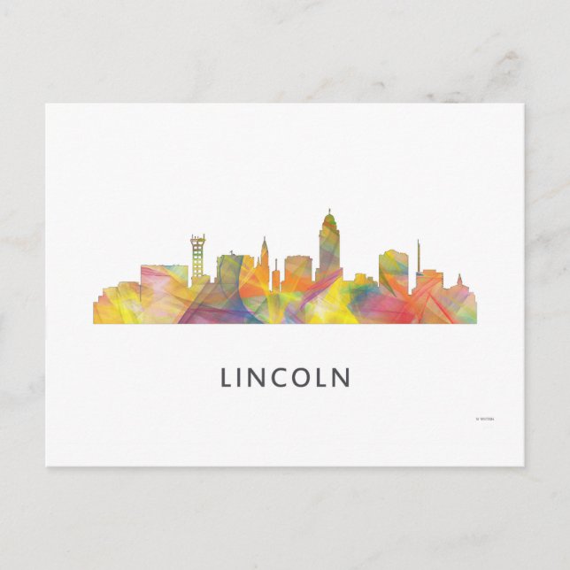 POSTAL LINCOLN, NEBRASKA SKYLINE WB1 (Anverso)