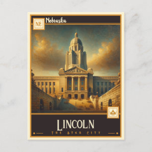 Postal Lincoln, Nebraska   Vintage