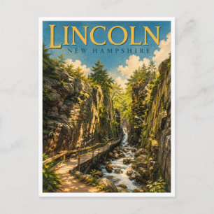 Postal Lincoln New Hampshire Flume Gorge GeoSaga