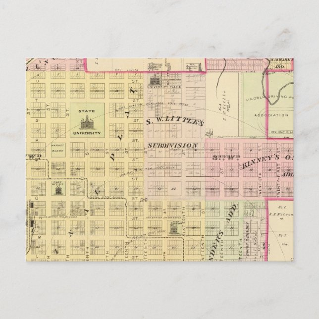 Postal Lincoln North, Nebraska (Anverso)