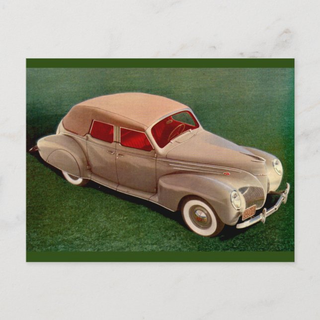 Postal Lincoln Zephyr 1939 (Anverso)