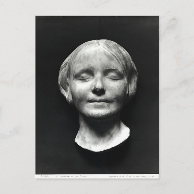 Postal L'Inconnue de la Seine' (Anverso)