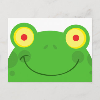Postal linda cara de rana de personalizado de peeke