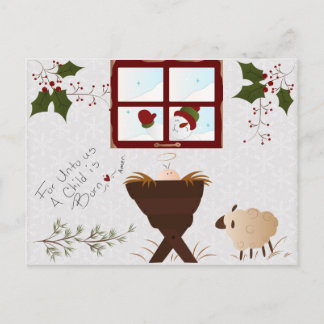 Postal linda del navidad