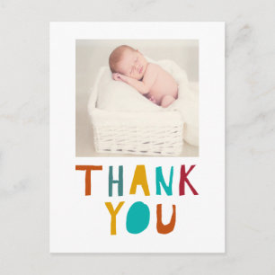 Postal linda ducha de bebé recién nacidos gracias a la co