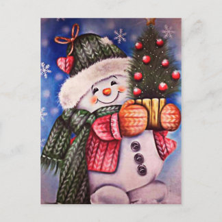 Postal linda Snowman