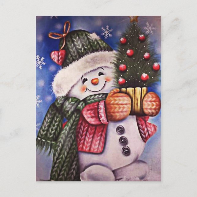 Postal linda Snowman (Anverso)
