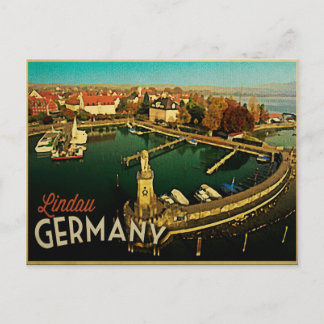 Postal Lindau Germany Panorama