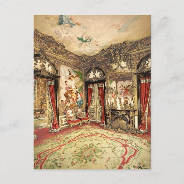 Postal Linderhof Palace Upper Bavaria Alemania (Anverso)