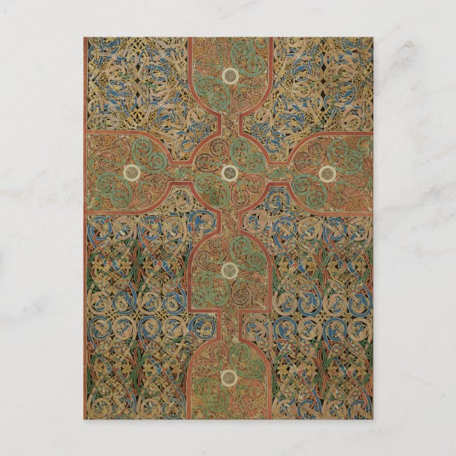 Postal Lindisfarne Celtic Cross (Anverso)