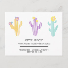 Postal lindo Cactus casa mover Postcard