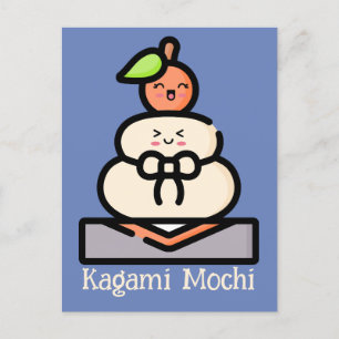 Postal Lindo Kawaii Kagami Mochi