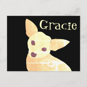 Postal Lindo perro Chihuahua divertido caprichoso