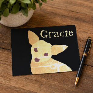 Postal Lindo perro Chihuahua divertido caprichoso