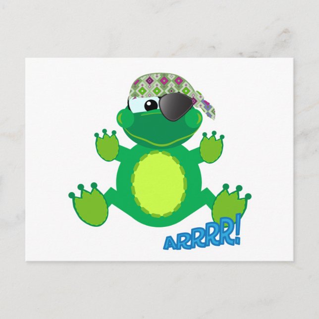 Postal Lindo rana pirata Goofkins (Anverso)