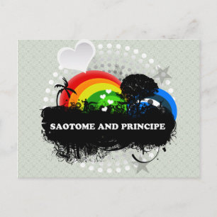 Postal Lindo Saotome y Principe Frutal
