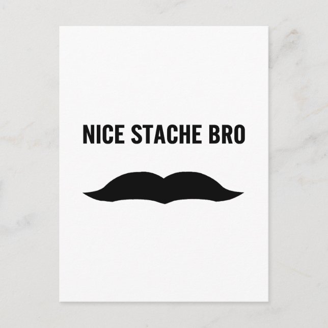 Postal Lindo Stache Bro (Anverso)