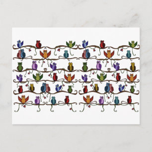 Postal lindos búhos