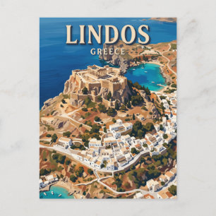 Postal Lindos, Rodas Grecia