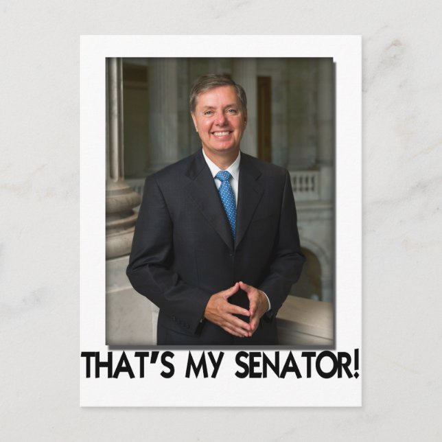 Postal Lindsey Graham, ¡ese es mi senador! (Anverso)