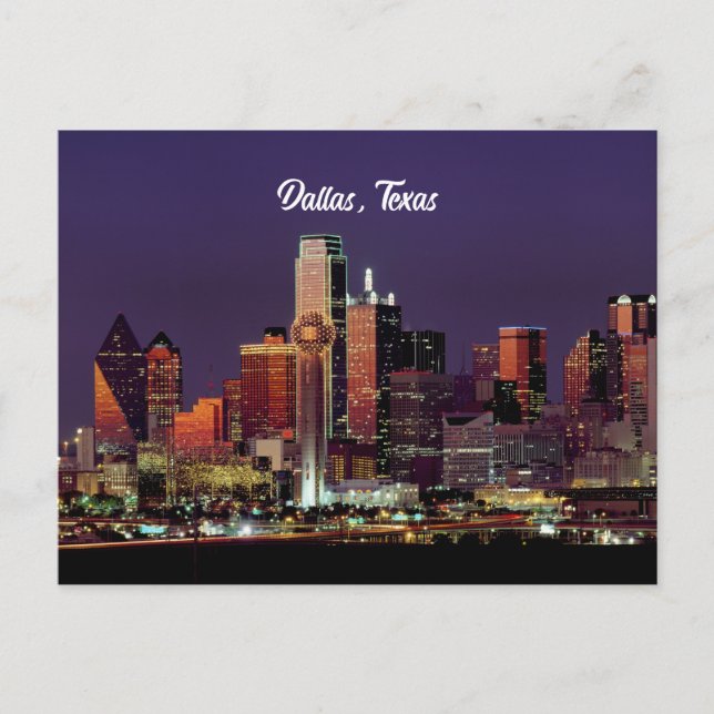 Postal Línea aérea de Dallas, Texas (Anverso)