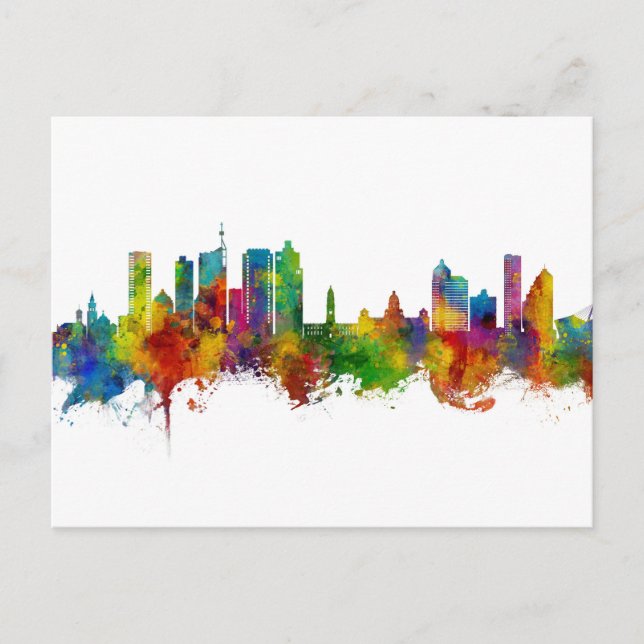 Postal Línea aérea de Durban en Sudáfrica (Anverso)