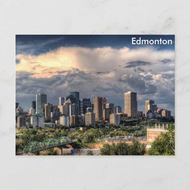 Postal Línea aérea de Edmonton, Canadá (Anverso)