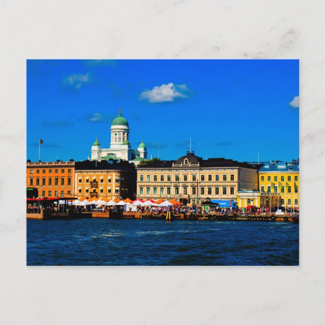 Postal Línea aérea de Helsinki (Anverso)