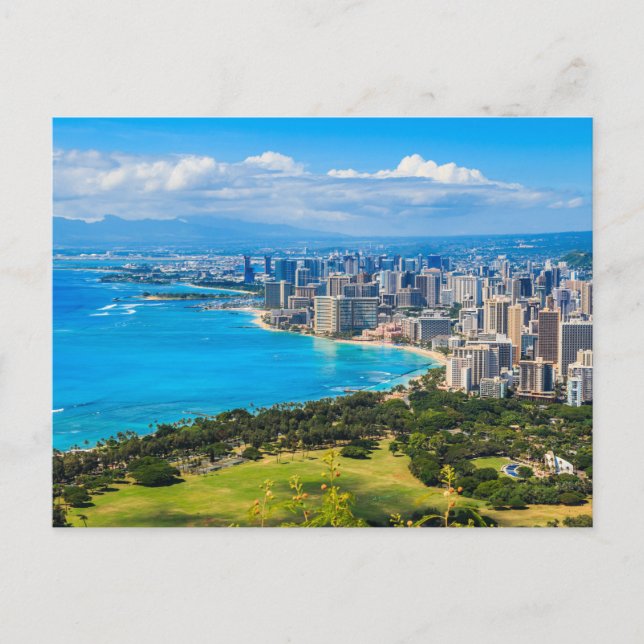 Postal Línea aérea de Honolulu, Hawaii. (Anverso)