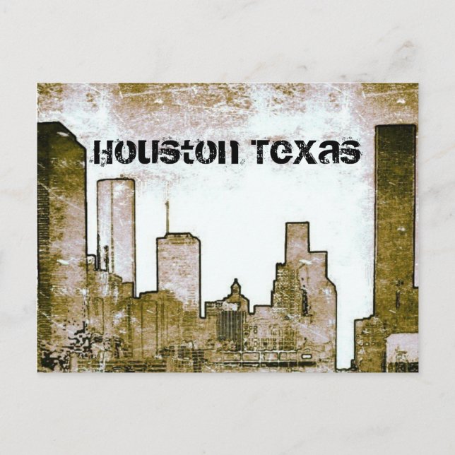 Postal Línea aérea de Houston Texas (postal) (Anverso)