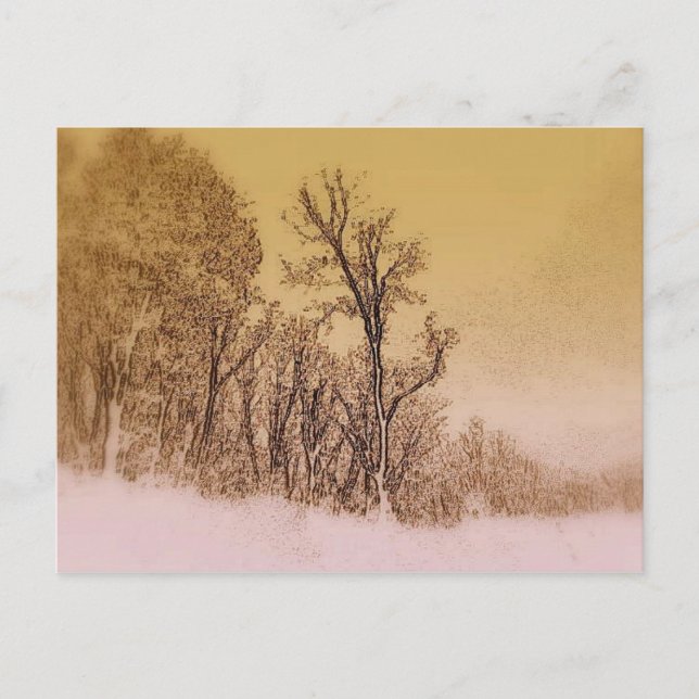 Postal Línea aérea de invierno (Anverso)