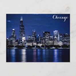 Postal Línea aérea de la costa de Chicago en Michigan, fo