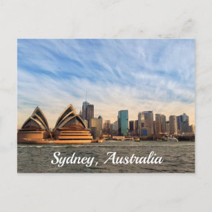 Postal Línea aérea de la ópera de Australia en Sydney