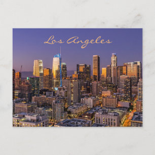 Postal Línea aérea de Los Ángeles - Luz dorada