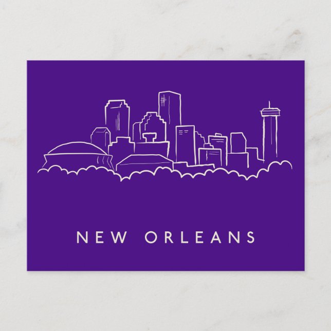 Postal Línea aérea de Nueva Orleans (Anverso)