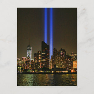 Postal Línea aérea de NYC: Tributo De WTC 9/11 A La Luz 2