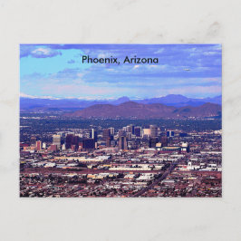 Postal Línea aérea de Phoenix Arizona en horario de veran