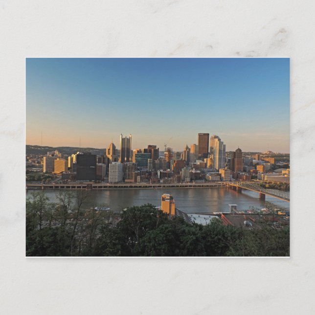 Postal Línea aérea de Pittsburgh en Sunset (Anverso)