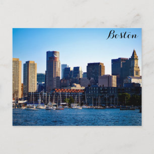 Postal Línea aérea del centro de la ciudad de Boston Mass