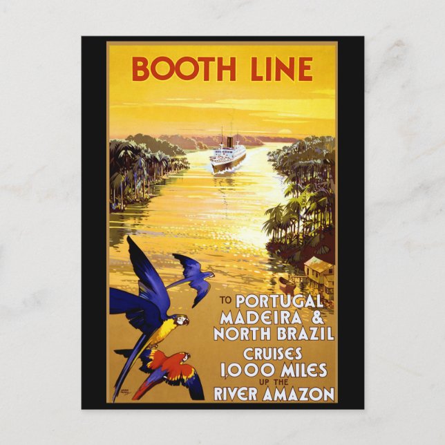 Postal Línea Booth a Portugal Madeira (Anverso)