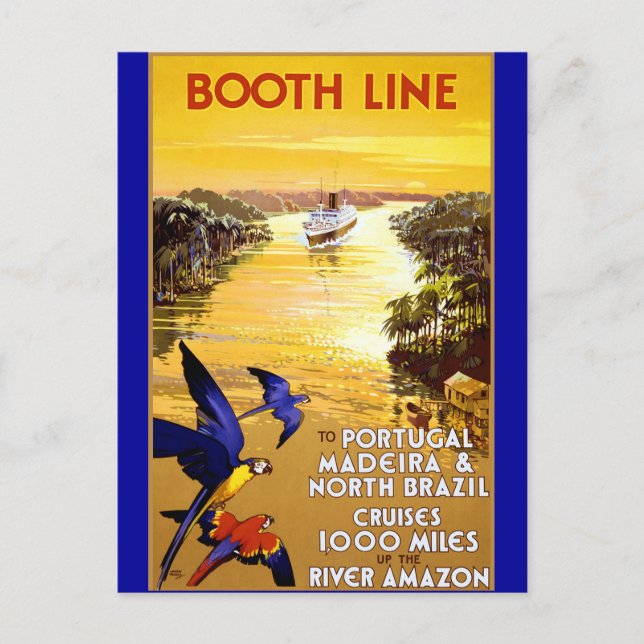 Postal Línea Booth a Portugal Madeira (Anverso)